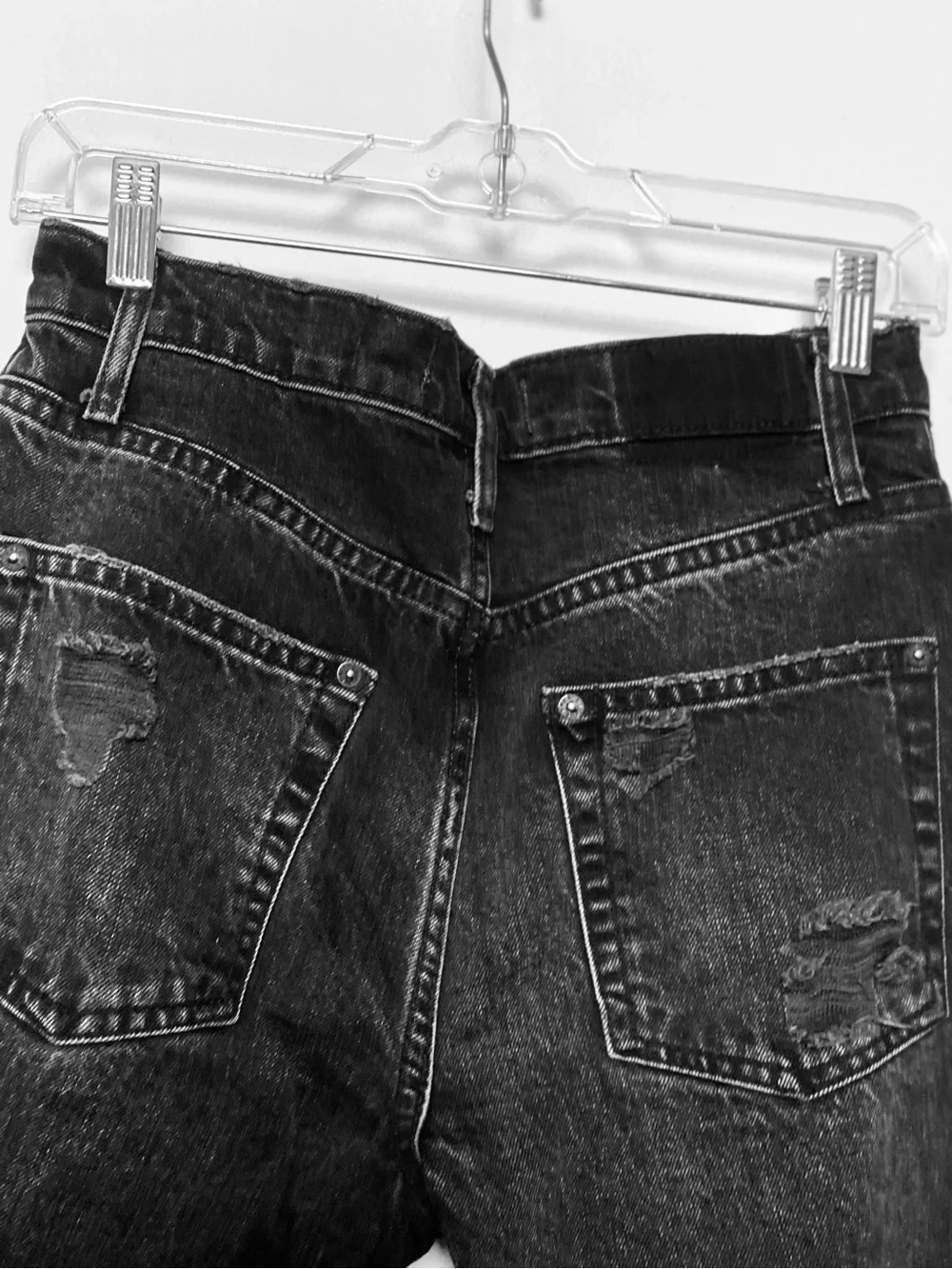 We The Free Twenty - Five  Black Ripped  Jeans Sz 25